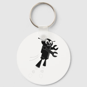 Porte-clés Robot volant noir