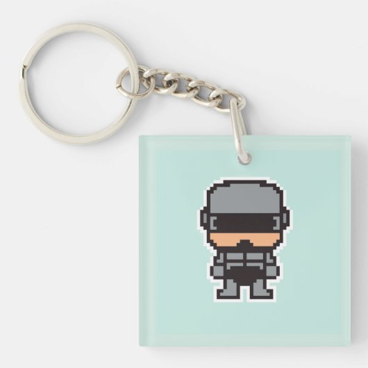 Porte-clés RobotCop à pixellisé (Devant)