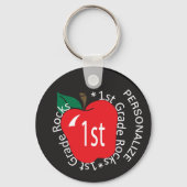 Porte-clés Rochers de 1re année - Enseignant scolaire (Verso)