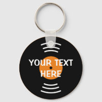 Rock and roll 60s vinyl music record custom round