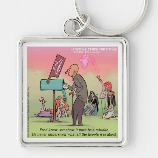 Porte-clés Rock And Roll Fred Drôle (Devant)