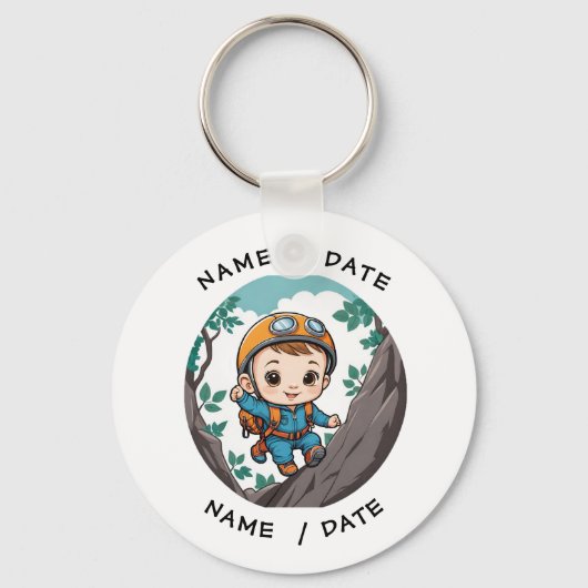 Porte-clés Rock Climber Outdoor Adventure Baby Boy (Recto)