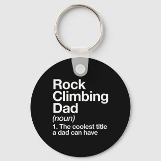 Porte-clés Rock Climbing Dad Definition Funny Sports 