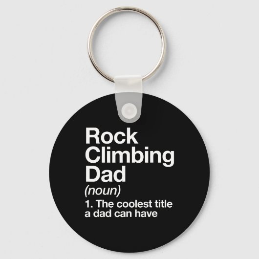 Porte-clés Rock Climbing Dad Definition Funny Sports  (Recto)