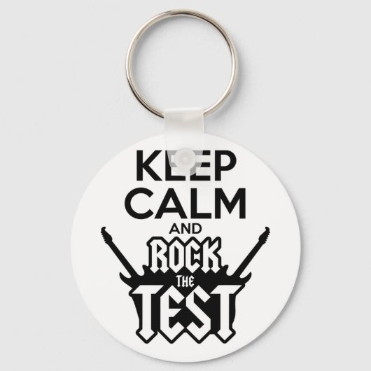Porte-clés Rock Le Jour De Test Enseignant Test Idea School (Recto)