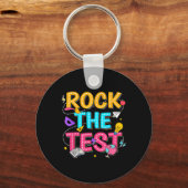 Porte-clés Rock Le Test Motivational Test Day Pour Enseignant (Recto)