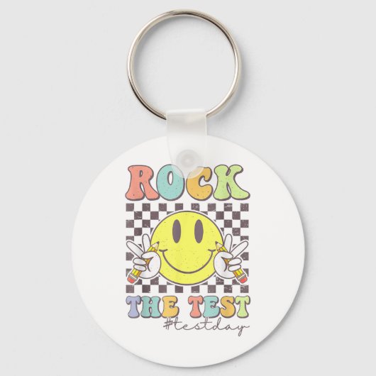 Porte-clés Rock Le Test Test Tester Enseignant Motivation (Recto)