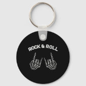 Porte-clés Rock On Band Tee - shirts For Women Rock And Roll  (Verso)