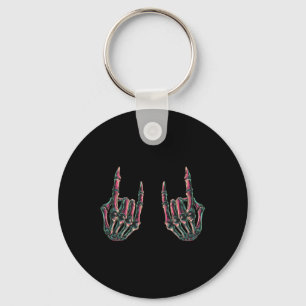 Porte-clés Rock On Rock Star Skeleton Hands - Concert Bynd Gr