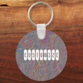 Porte-clés Rock psychédélique - Modèle (Recto)