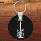 Porte-clés Rock & Roll Skeleton Guitare Musique Lover Cadeau (Recto)