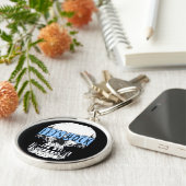 Porte-clés Rock Skull Round Porte - clé (Côté)