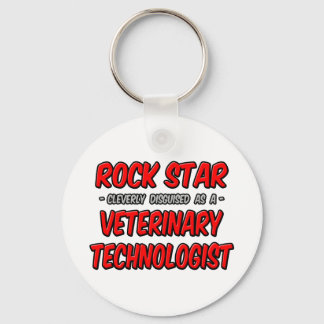 Porte-clés Rock Star .. Technologue vétérinaire