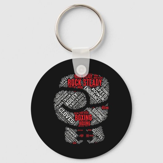 Porte-clés Rock Steady Boxer Glove Parkinsons (Recto)