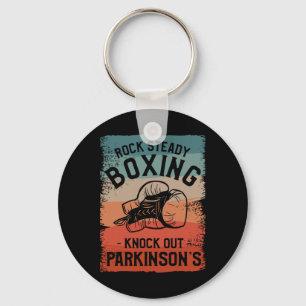 Porte-clés Rock Steady Boxing Knock Out Parkinson la sensibil