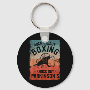 Porte-clés Rock Steady Boxing Knock Out Parkinsons Sensibilis