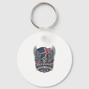 Porte-clés Rocker du bandana patriotique Méta musique Old Glo