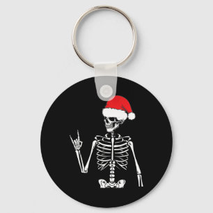 Porte-clés Rocker Skeleton Rocher À La Main Sur Costume Fun N