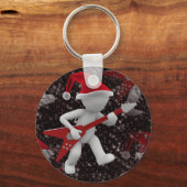 Porte-clés rockstar père Noël (Recto)