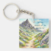 Porte-clés Rocky Mountain Path & Quote (Devant)