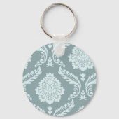 Porte-clés Rococo Damask Art I Duck Egg Blue+Teal (Recto)