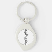 Porte-clés Rod d'Asclepius (Devant)