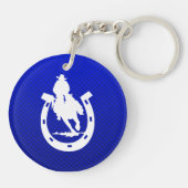 Porte-clés Rodéo bleu (Dos)