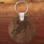 Porte-clés Rodéo en cuir (Recto)