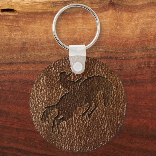 Porte-clés Rodéo en cuir (Recto)