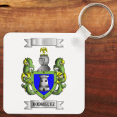 Porte-clés Rodríguez Nom et Blason (Verso)