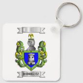 Porte-clés Rodríguez Nom et Blason (Dos)