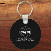 Porte-clés Rogue Funny Character Joke Roleplaying Games Rpg G (Recto)