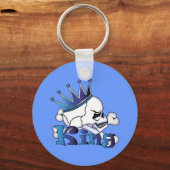 Porte-clés Roi crâne (Recto)