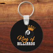 Porte-clés Roi De Billard Huit Ll Couronne (Recto)