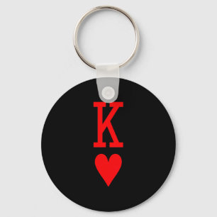 Porte-clés Roi De Coeur Et Reine De Coeur Couple Correspondan