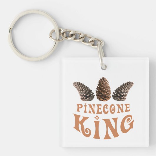 Porte-clés Roi de cône de pin (Devant)