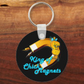 Porte-clés Roi des Magnets poussins (Recto)
