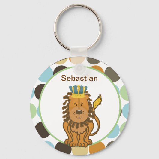 PORTE-CLÉS ROI DU PORTE - CLÉ PERSONNALISABLE JUNGLE (Recto)