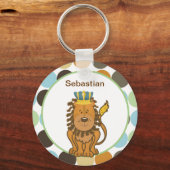 PORTE-CLÉS ROI DU PORTE - CLÉ PERSONNALISABLE JUNGLE (Recto)