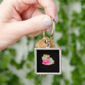 Porte-clés Roi Grenouille Funky Mème Style Classique (main)