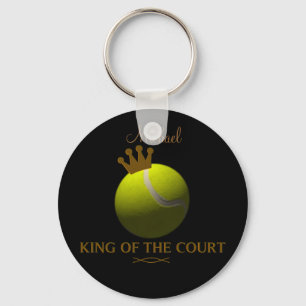 Porte-clés Roi personnalisé du porte - clé de tennis de cou