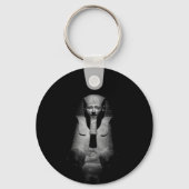 Porte-clés Roi pharaon noir et blanc (Recto)