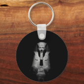 Porte-clés Roi pharaon noir et blanc (Recto)