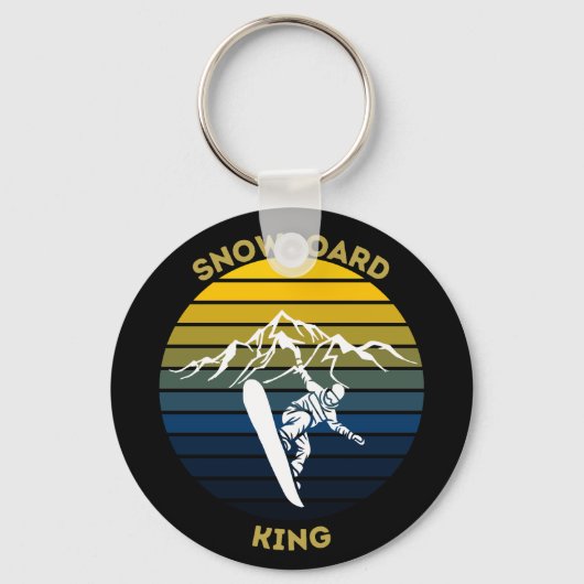 Porte-clés Roi snowboard (Recto)