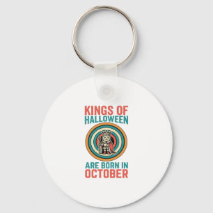 Porte-clés Rois d'Halloween octobre Anniversaire Vintage Shir