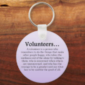 Porte-clés Rôle des bénévoles (Recto)