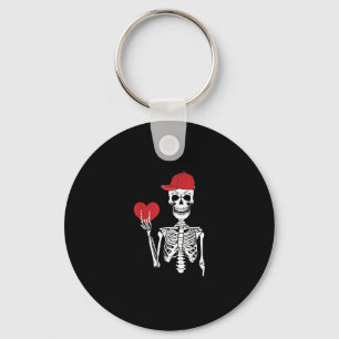 Porte-clés Roll Skeleton Mains Coeur Valentines Jour Crâne
