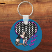 Porte-clés roller derby Diva (Recto)