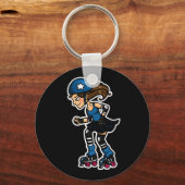 Porte-clés Roller Derby Jammer (Recto)