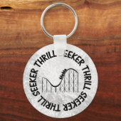 PORTE-CLÉS ROLLER DESSOUS DE VERRE THRILL SEEKER (Recto)